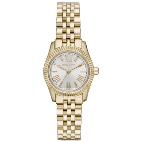 michael kors lexington gold-tone ladies watch mk3229|michael kors mk3229 petite lexington gold .